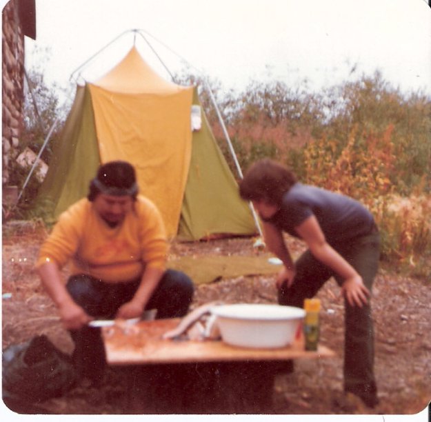 Jon learning how to filet fresh white fish
