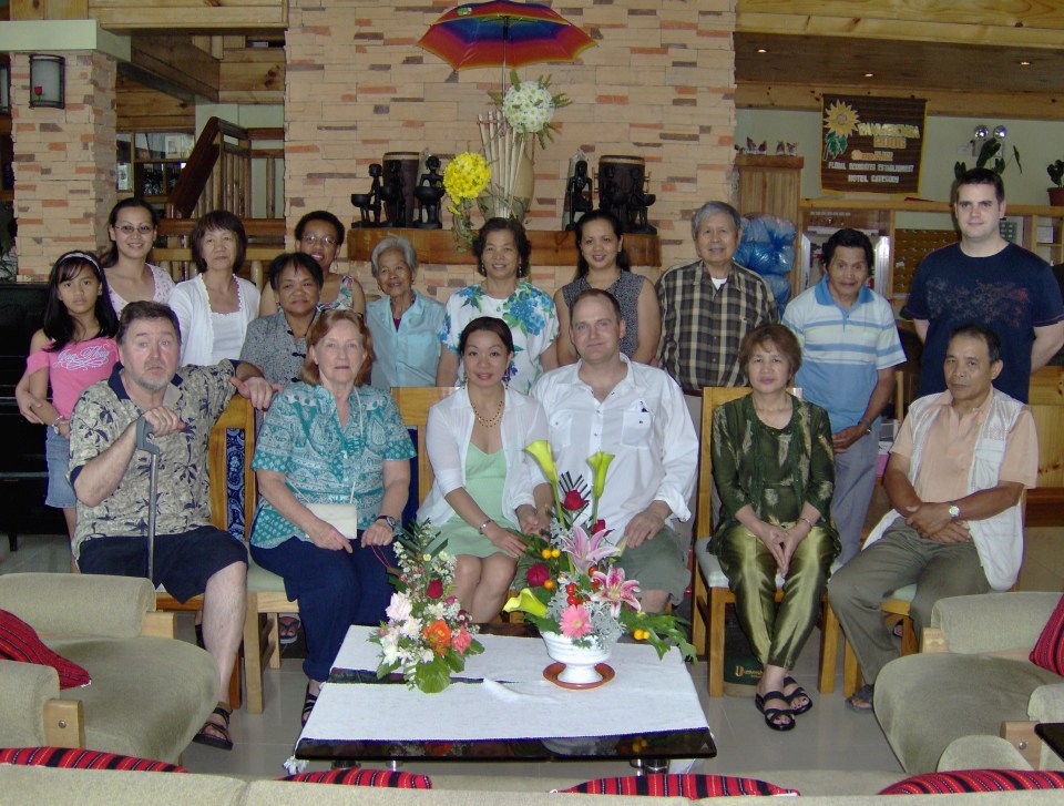 The relatives at our hotel one lunch.