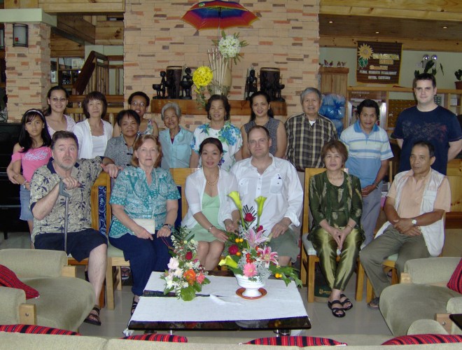 The relatives at our hotel one lunch.