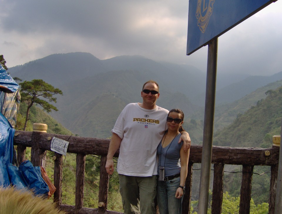 Jon and Joy on the trip to Baguio City