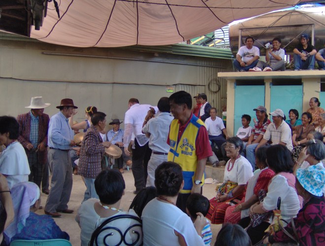 People kept streaming through all afternoon, 