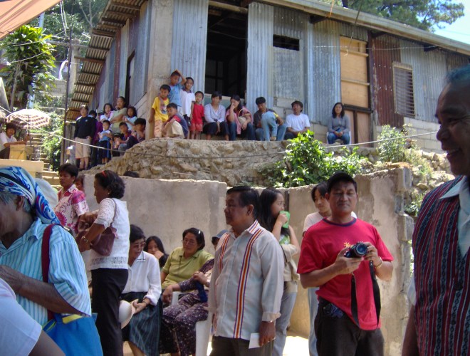 The building in the background is the Pentecostal church.